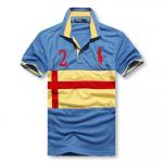 polo paris ralph lauren hommes tee shirt detail cotton rl2 blue yellow
